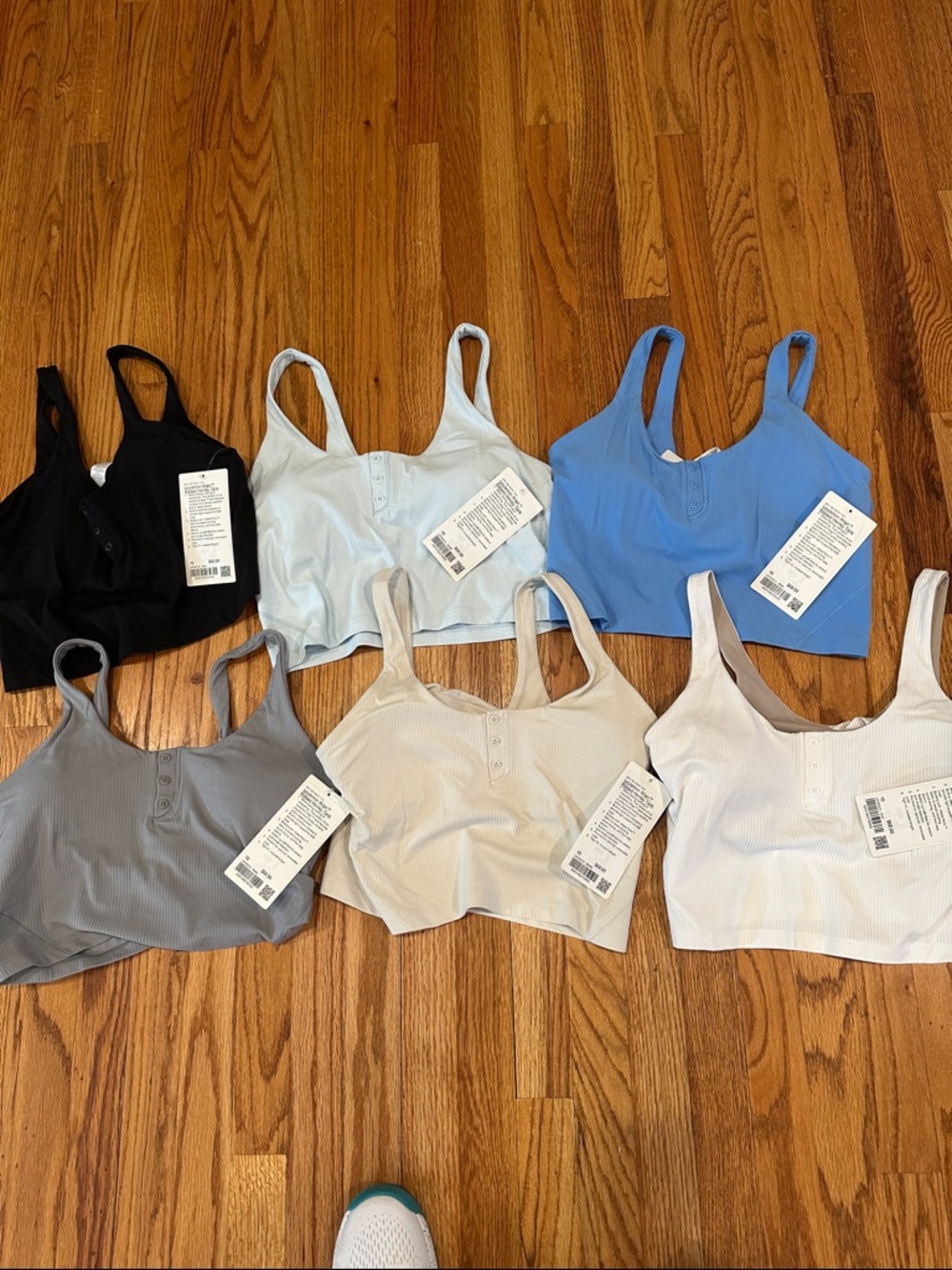 NWR Set of 6 Lululemon Align Ribbed Tanks size 10